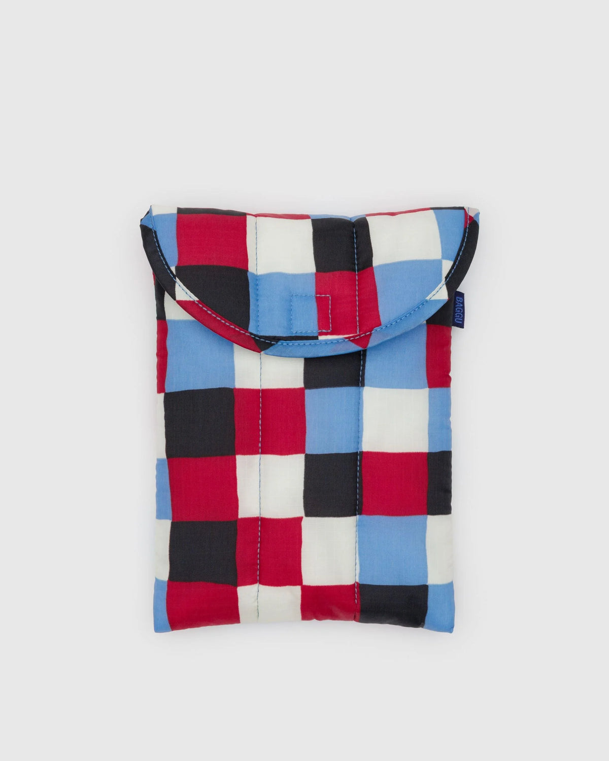 Puffy Tablet Sleeve Painted Check