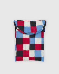 Puffy Tablet Sleeve Painted Check
