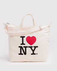 Horizontal Zip Duck Bag I Love NY