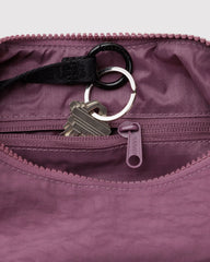 Small Nylon Crescent Bag Wild Plum