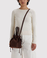 Nylon Drawstring Bag Coffee
