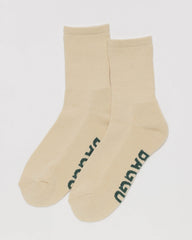 Ribbed Sock Ecru