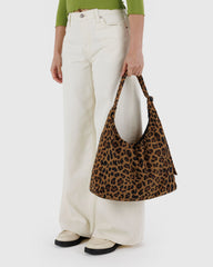 Nylon Shoulder Bag Leopard