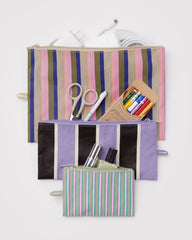 Flat Pouch Set Candy Shop Stripes