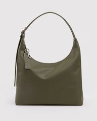 Recycled Leather Shoulder Bag Loden