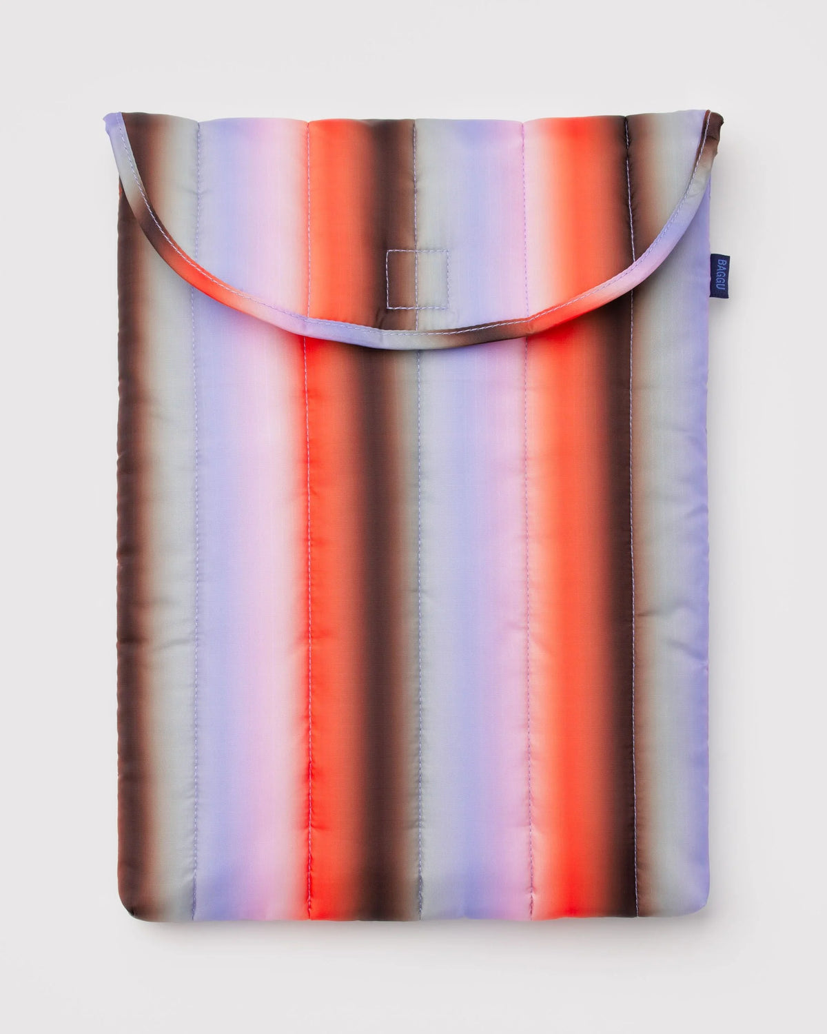 Puffy Laptop Sleeve 16" Gradient Stripe Poppy & Lilac