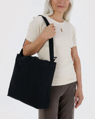 Horizontal Zip Duck Bag Black