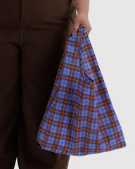Standard Baggu Blue Tartan