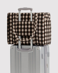 Small Cloud Carry-On Blurred Gingham Brown