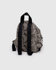Mini Nylon Backpack Snakeskin