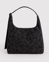 Nylon Shoulder Bag Charcoal Ditsy Floral