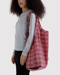 Big Baggu Azalea Pink Tartan