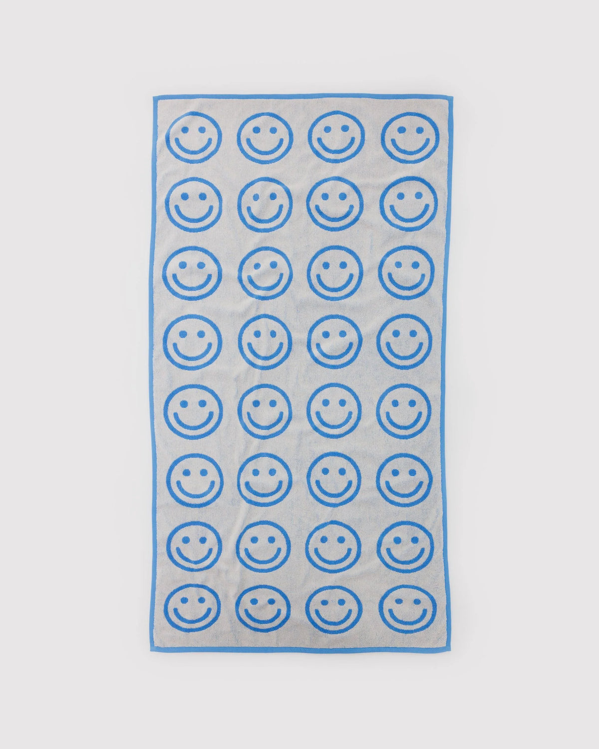 Bath Towel Sky Blue Happy