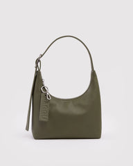 Mini Recycled Leather Shoulder Bag Loden