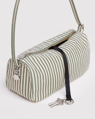 Nylon Loaf Bag Sage Stripe
