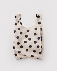 Baby Baggu Cream and Black Polka Dot