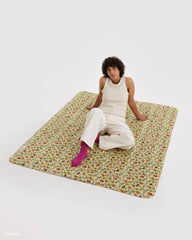 Puffy Picnic Blanket Storybook Floral