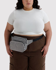 Fanny Pack Black & White Gingham