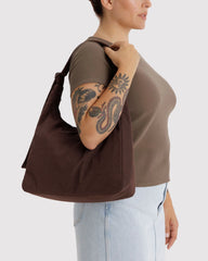 Nylon Shoulder Bag Coffee
