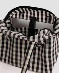 Everyday Cloud Bag Black And Cream Gingham