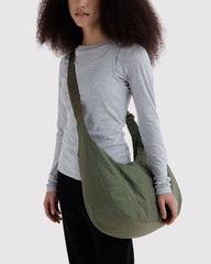 Large Nylon Crescent Bag Caper