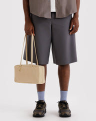 Nylon Bowler Bag Custard