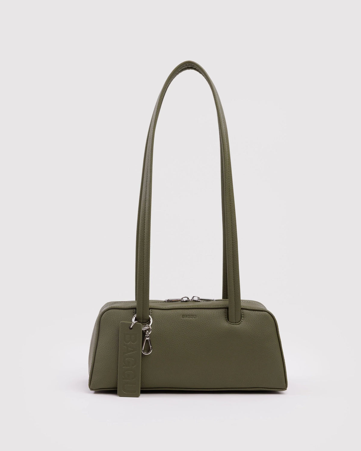 Small Recycled Leather Bowler Bag Loden