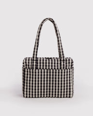 Small Cloud Carry-On Black And Cream Gingham