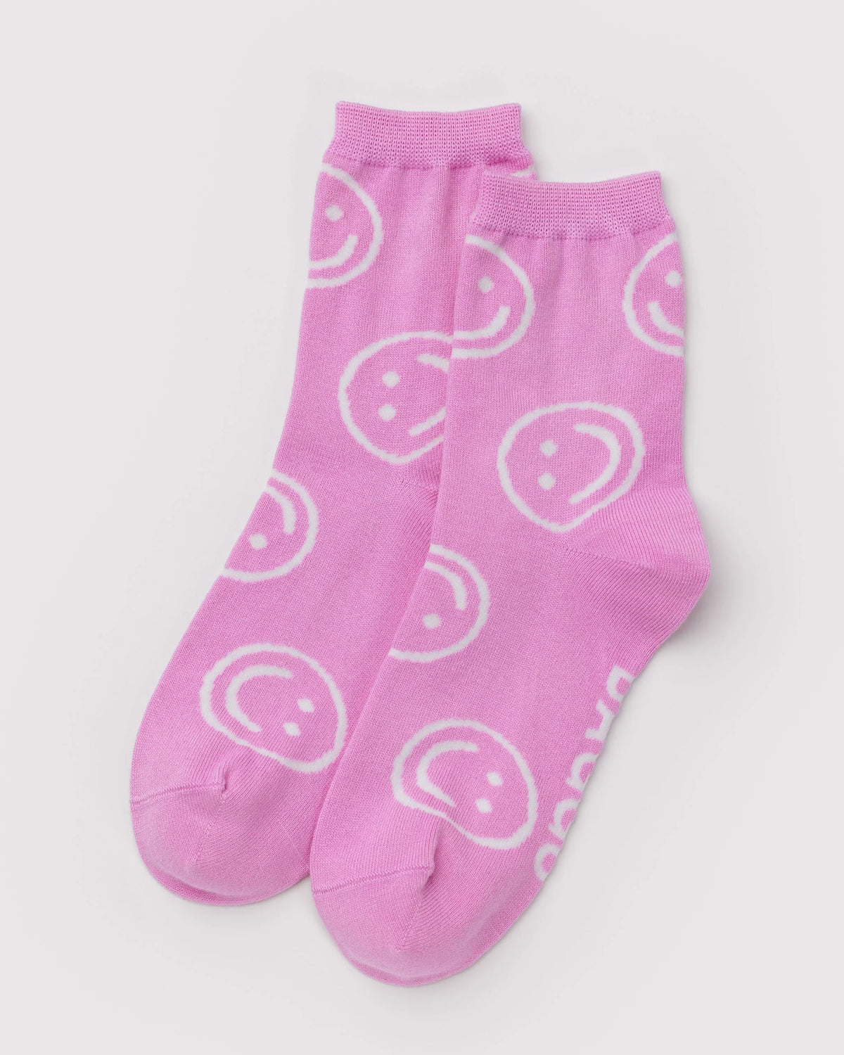 Crew Sock Pink Happy