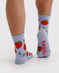 Crew Sock Strawberry Blossom