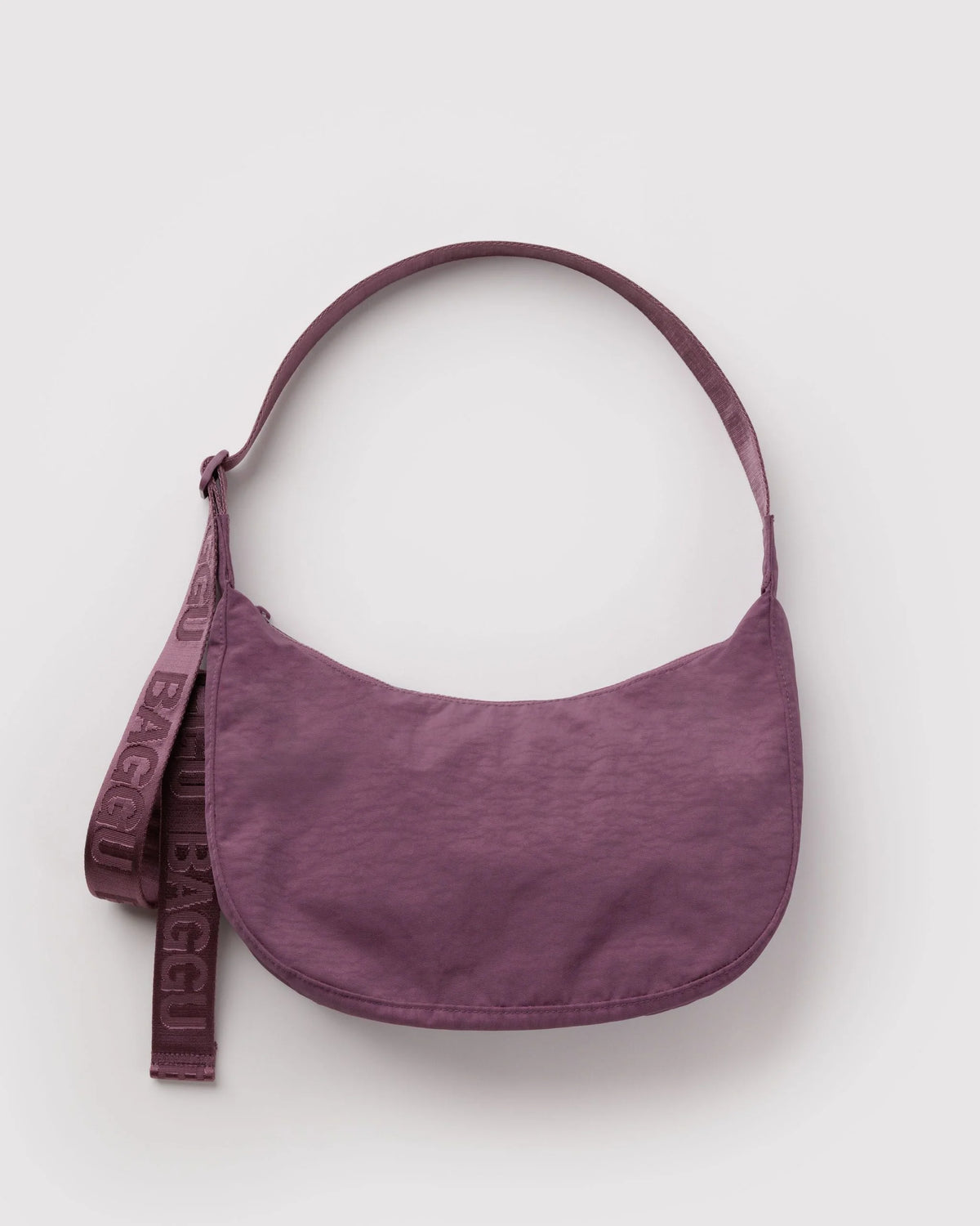 Medium Nylon Crescent Bag Wild Plum