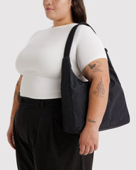 Nylon Shoulder Bag Black