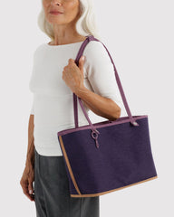 Medium Nylon Reversible Tote Wild Plum Mix