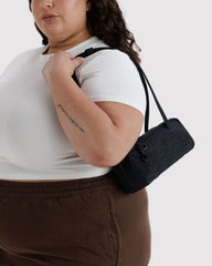 Small Nylon Bowler Bag Black