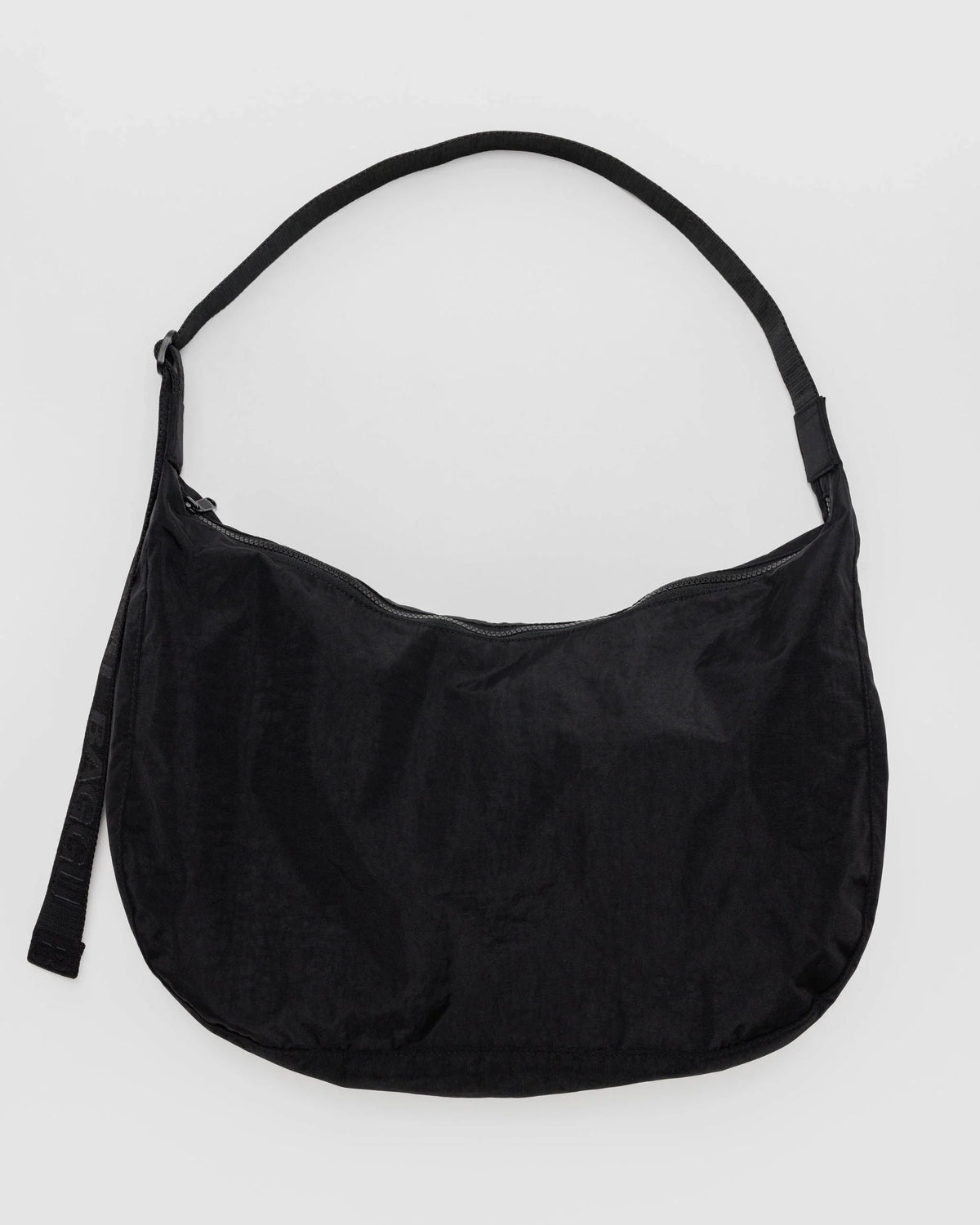 Large Nylon Crescent Bag Black 37.5"
