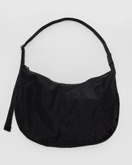 Large Nylon Crescent Bag Black 37.5"