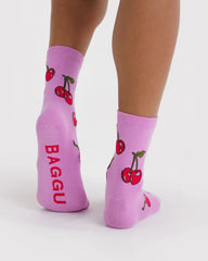 Crew Sock Cherries