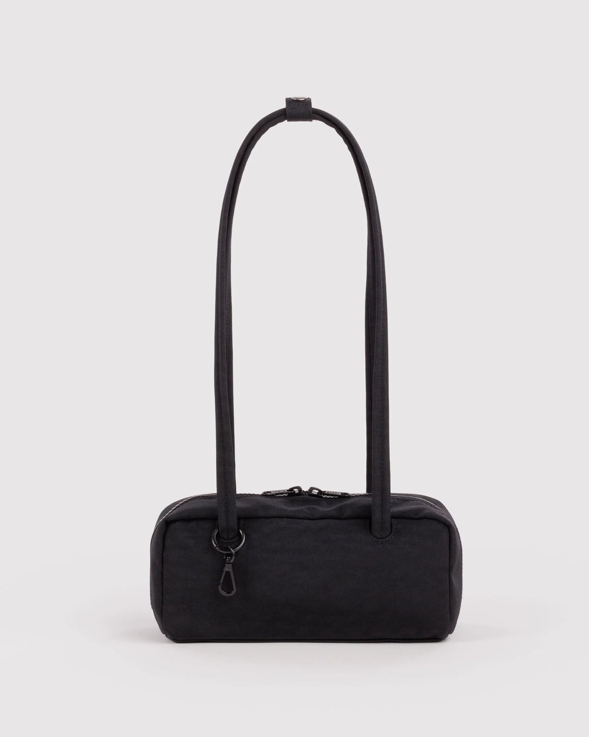 Small Nylon Bowler Bag Black