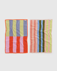 Hand Towel Set of 2 Pool Stripe Mix