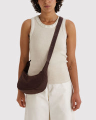 Small Nylon Crescent Bag Coffee