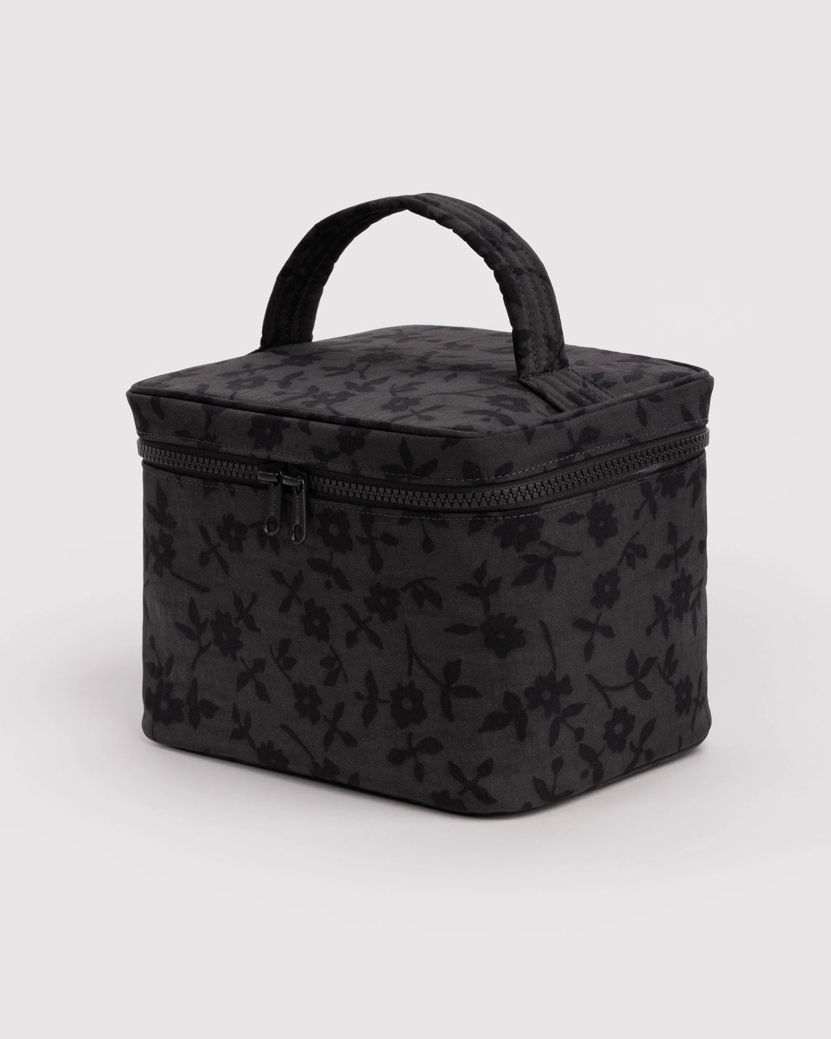 Large Cosmetic Case Charcoal Ditsy Floral