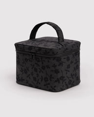 Large Cosmetic Case Charcoal Ditsy Floral