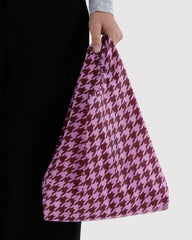 Baby Baggu Pink Houndstooth