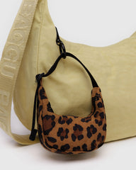 Crescent Bag Charm Leopard