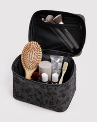 Large Cosmetic Case Charcoal Ditsy Floral