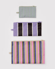 Flat Pouch Set Candy Shop Stripes