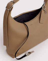 Recycled Leather Shoulder Bag Dune
