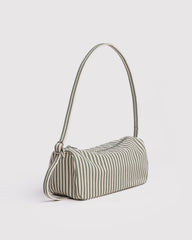 Nylon Loaf Bag Sage Stripe