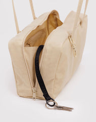 Nylon Bowler Bag Custard