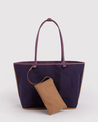 Large Nylon Reversible Tote Wild Plum Mix
